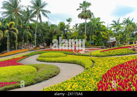 Der beste Garten der Welt im Nongnooch Garden. Dieser Ort ist berühmt für Thailand, Pattaya, Chonburi, Thailand Stockfoto