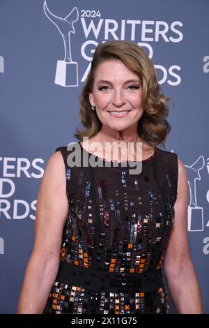 April 2024 WGAW-Präsidentin Meredith Stiehm nimmt am 14. April 2024 an den 76. Annual Writers Guild Awards im Hollywood Palladium Teil. Foto: Barry King/Alamy Live News Stockfoto