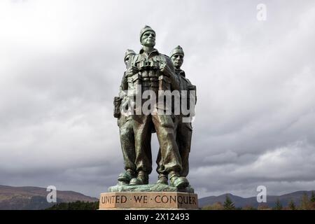 Commando Memorial - Spean Bridge Schottland am 8. April 2024 Stockfoto