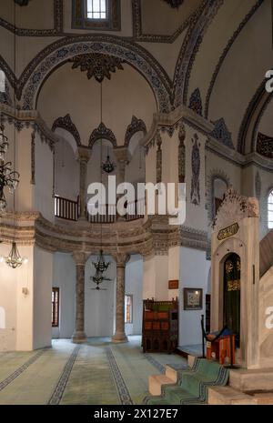 Istanbul, Kücük-Aya-Sofya-Moschee, sog. Kleine Hagia Sophia, (Vorläuferbau von S. Vitale in Ravenna und Dom zu Aachen), Blick in das Oktogon Stockfoto