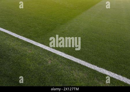 Details zum Fußballfeld Stockfoto