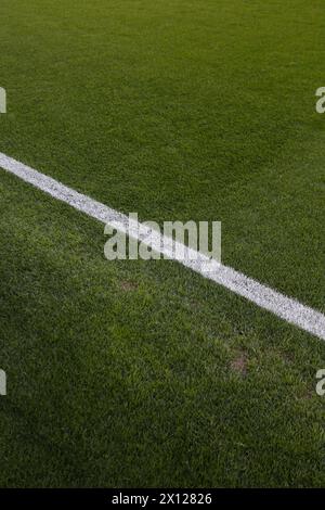 Details zum Fußballfeld Stockfoto