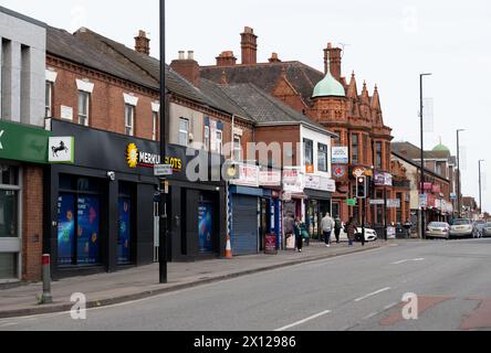 Foleshill Road, Coventry, West Midlands, England, Großbritannien Stockfoto