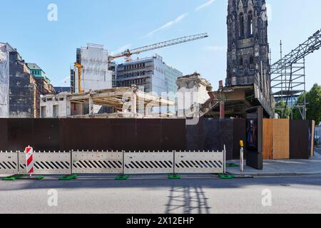 Baustelle in der Hamburger Innenstadt Stockfoto