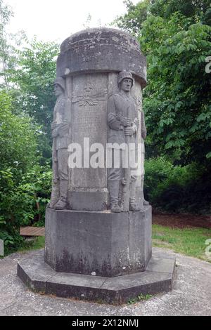 Denkmal für die Gefallenen des Ersten Weltkriges Warenthin, Brandenburg, Deutschland, Rheinsberg Stockfoto