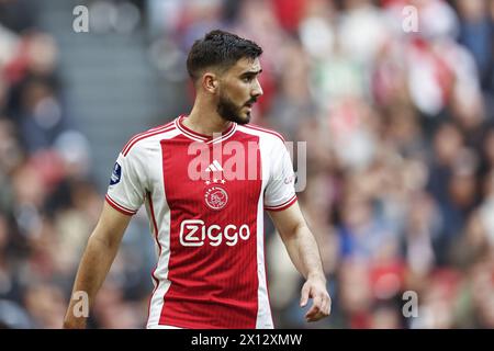 AMSTERDAM: Josip Sutalo von Ajax während des niederländischen Eredivisie-Spiels zwischen Ajax Amsterdam und dem FC Twente in der Johan Cruijff Arena am 14. April 2024 in Amsterdam. ANP | Hollandse Hoogte | MAURICE VAN STEEN Stockfoto