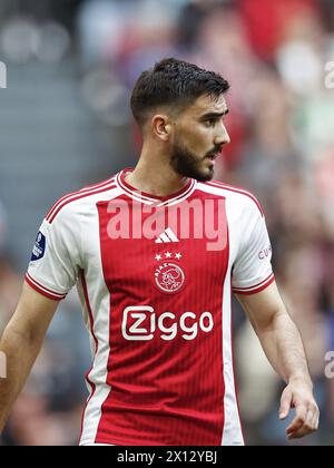 AMSTERDAM: Josip Sutalo von Ajax während des niederländischen Eredivisie-Spiels zwischen Ajax Amsterdam und dem FC Twente in der Johan Cruijff Arena am 14. April 2024 in Amsterdam. ANP | Hollandse Hoogte | MAURICE VAN STEEN Stockfoto