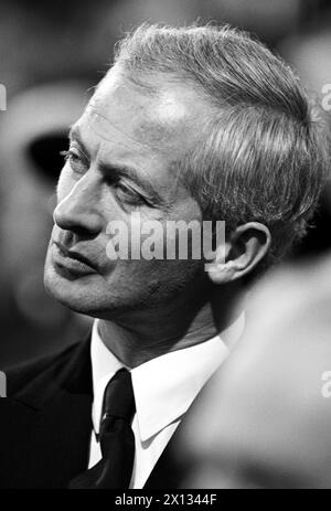 Wien am 1. April 1989: Beerdigung von Österreichs letzter Kaiserin Zita in St. Stephans Kathedrale. Im Bild Prinz Hans Adam II Liechtenstein. - 19890401 PD0019 - Rechteinfo: Rechte verwaltet (RM) Stockfoto