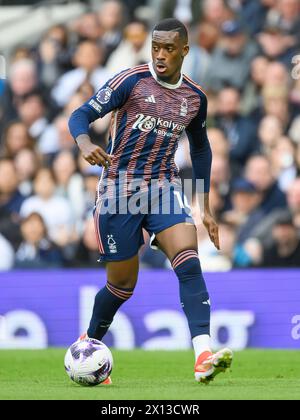 07. April 2024 - Tottenham Hotspur gegen Nottingham Forest - Premier League - Tottenham Hotspur Stadium. Callum Hudson-Odoi in Aktion. Bild : Mark Pain / Alamy Live News Stockfoto