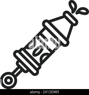 Vektorbild des Symbols Wasserpistole. Stock Vektor