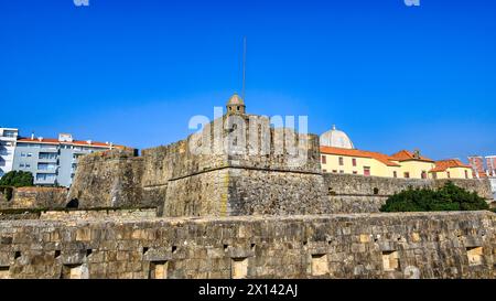 Fort von Sao Joao Baptista oder Saint John the Baptist, Porto, Portugal Stockfoto