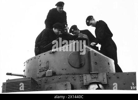 DAS ROYAL TANK CORPS REKRUTIERT DIE AUSBILDUNG BEI FARNBOROUGH - Royal Tank Corps British Army Stockfoto