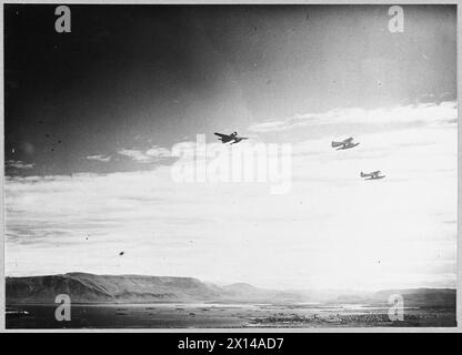 NORWEGISCHES GESCHWADER MIT DEN "Northrop"-Wasserflugzeugen des Royal Norwegian Naval Air Service auf Patrouille. Diese amerikanischen Flugzeuge, die jetzt mit dem Küstenkommando der Royal Air Force im Einsatz sind, sind die schnellsten ihrer Art in der Welt der Royal Air Force Stockfoto