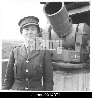 ATS KINETHEODOLITE OPERATORS - Subaltern Joan Cotter British Army Stockfoto