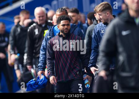 Jay Dasilva von Coventry City vor dem Sky Bet Championship-Spiel in St. Andrew's @ Knighthead Park, Birmingham. Bilddatum: Samstag, 13. April 2024. Stockfoto