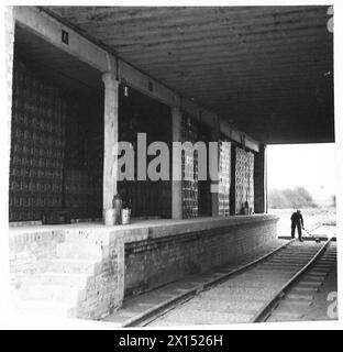 KÖNIGLICHES ARMEEKORPS DEPOT - die Bahngeschäfte des Depots, britische Armee Stockfoto