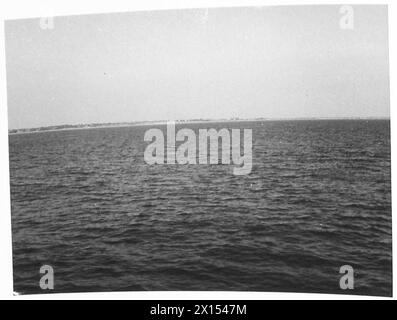 CAMOUFLAGE - Blick auf die Küste von Harwich bis zur Southwold British Army Stockfoto