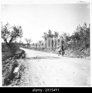 ITALIEN: ACHTE ARMYA-BOTSCHAFT FÜR DEN GENERAL VON D.R.L.S. -, BRITISCHE ARMEE Stockfoto