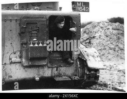 DAS ROYAL TANK CORPS REKRUTIERT DIE AUSBILDUNG BEI FARNBOROUGH - Royal Tank Corps British Army Stockfoto