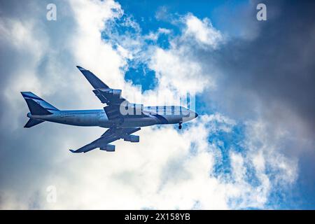 Boeing Flugzeug 737 auf einem Flug der El Al Airline Stockfoto