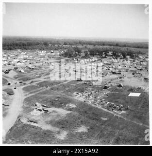 FÜNFTE ARMEE : LUFTAUFNAHMEN ÜBER DEN ANZIO BRÜCKENKOPF - die C.G.S. auf der Straße von Rom British Army Stockfoto