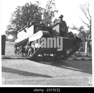 NEUES RECCE CORPS IN AKTION - Bren Carrier in Aktion, britische Armee Stockfoto