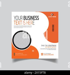 Styling Social Media Post Design und Creative Agency Post Design Stock Vektor