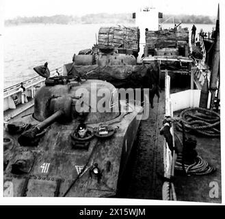 Mit einer speziellen Vorrichtung können Panzer außergewöhnlich steile Steigungen erklimmen, dokumentiert als Load 26 unter der britischen Armee. Stockfoto