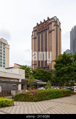 Bugis, Singapur - 03. September 2018: ParkView Square ist ein Bürogebäude im Downtown Core Planning Area, Central Region, Singapur. It Stockfoto