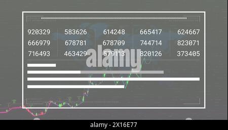 Bild von Statistiken und Datenverarbeitung Stockfoto