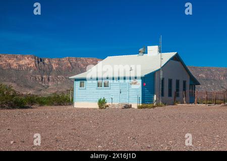 Castolon Rangerstation bei Castolon Historic District in Big Bend Nationalpark. Stockfoto