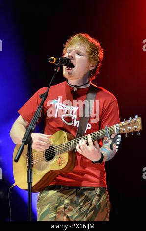 Ed Sheeran, V2012, Hylands Park, Chelmsford, Essex, Großbritannien - 18. August 2012 Stockfoto