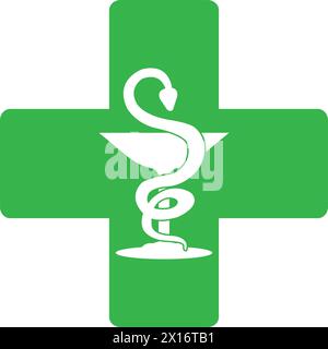 Apotheke Icon Vektor Illustration Symbol Design Stock Vektor