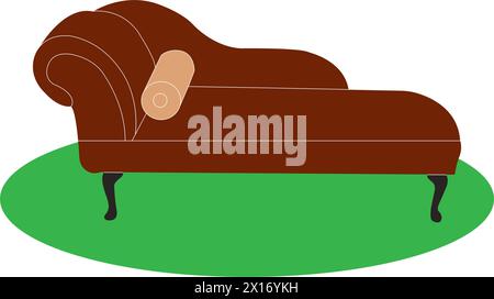 Sofa Stuhl Icon Vektor Illustration einfaches Design Stock Vektor