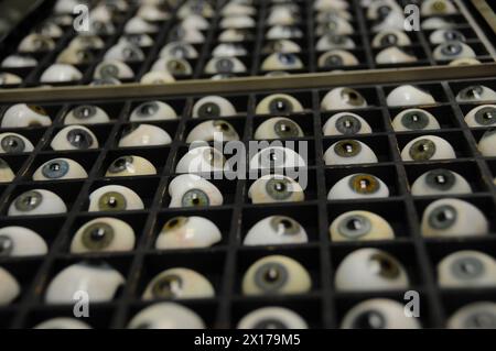 Handgefertigte Prothetische Augen Stockfoto