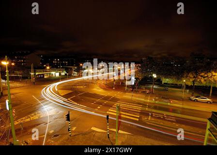 Straße in Amsterdam Umgebung, Niederlande Stockfoto