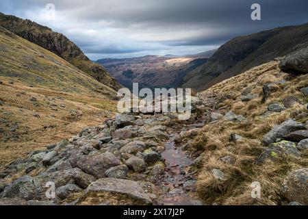Seathwaite Fell, Lake District, Großbritannien Stockfoto