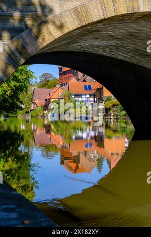 Schlagd, auf der Werra, Allendorf, Bad Sooden-Allendorf, Werratal, Bezirk Werra-Meissner, Hessen, Deutschland Stockfoto