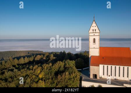 Wallfahrtskirche St. Johannes Baptist auf Bussen, Bussen, Offingen, Schwäbische Alb, Oberschwäben, Schwaben, Baden-Württemberg, Deutschland Stockfoto