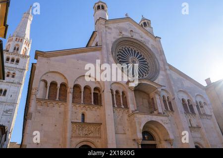 Kathedrale von Modena (Duomo di Modena). Römisch-katholische Kathedrale in Modena, Italien Stockfoto