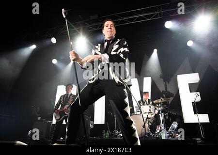 The Hives treten live in der Manchester Academy UK auf, am 6. april 2024. Stockfoto