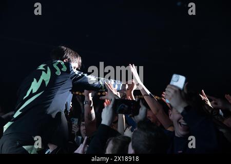 The Hives treten live in der Manchester Academy UK auf, am 6. april 2024. Stockfoto