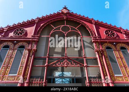 Mercat Sant Antoni im Viertel El Raval, Barcelona, Spanien Stockfoto