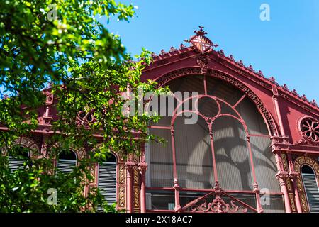 Mercat Sant Antoni im Viertel El Raval, Barcelona, Spanien Stockfoto