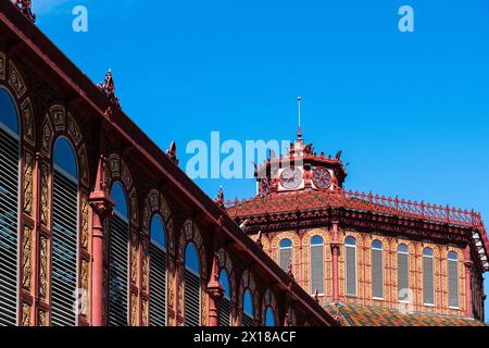 Mercat Sant Antoni im Viertel El Raval, Barcelona, Spanien Stockfoto