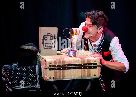 Mario der Schöpfer Magier, Underbelly, George Square Stockfoto