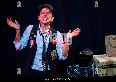 Mario der Schöpfer Magier, Underbelly, George Square Stockfoto