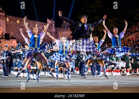 Die Royal Edinburgh Military Tattoo Highland Dancers Stockfoto