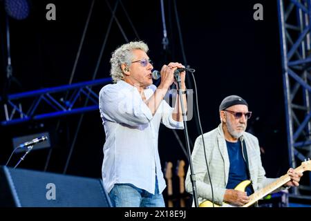 Edinburgh Castle Konzerte, The Who Roger Daltrey Stockfoto