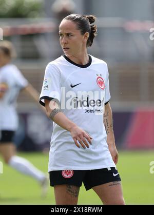 Geraldine Reuteler (Frankfurt), Leverkusen, Deutschland. April 2024. Frauen-Bundesliga, Spieltag 18, Bayer 04 Leverkusen - Eintracht Frankfurt. Quelle: Jürgen Schwarz/Alamy Live News Stockfoto